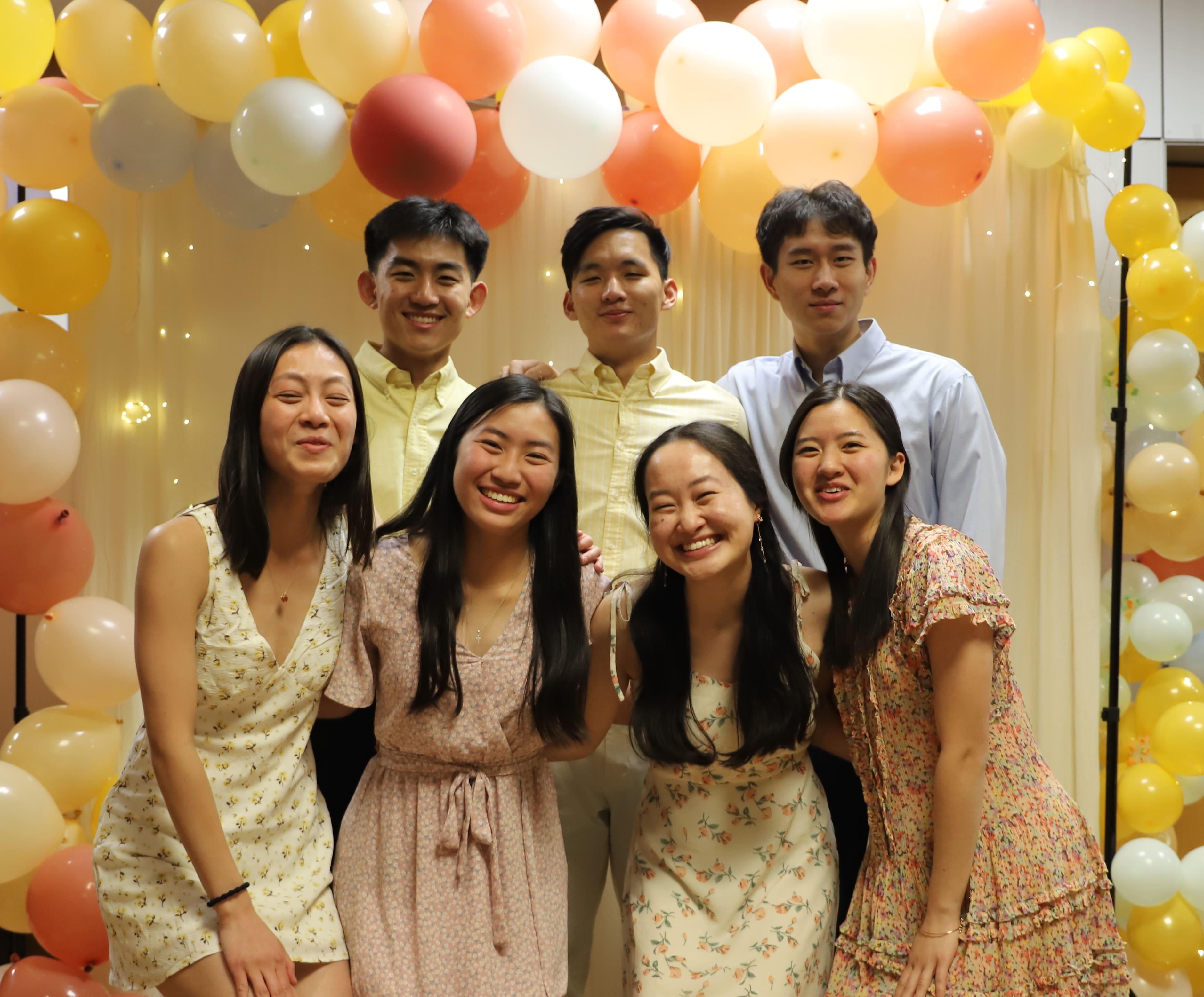 James, Derek, Eric, Melody, Grace, Angie, Elisabeth