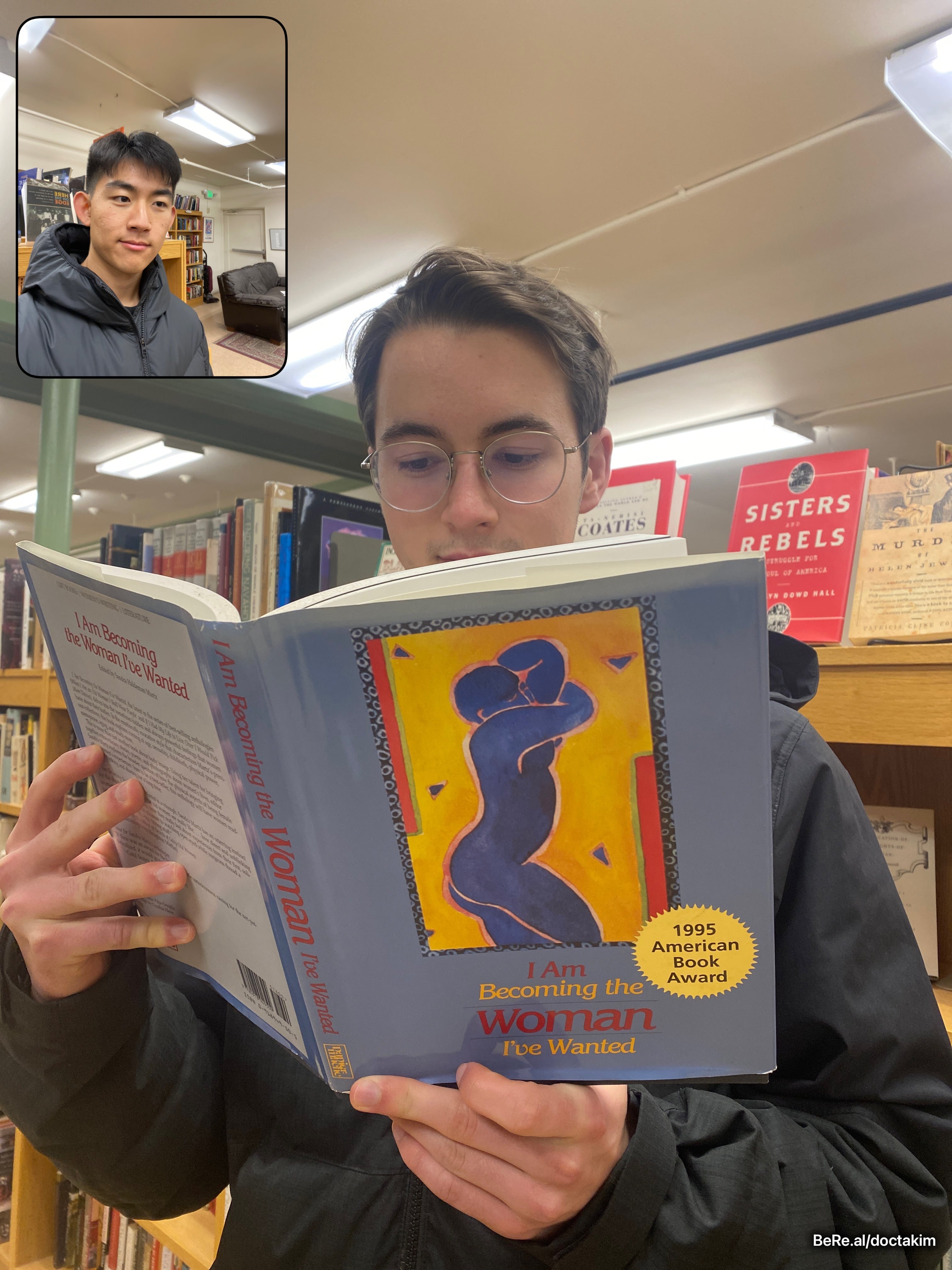 Jonah reading a book