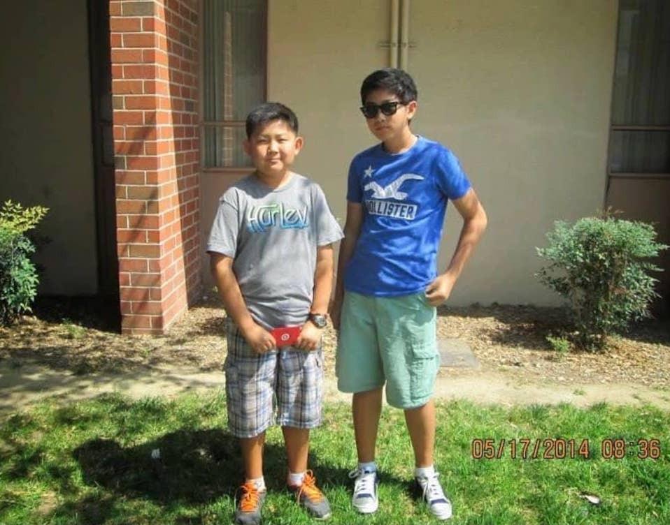 Bro and Me at my Chinese School.