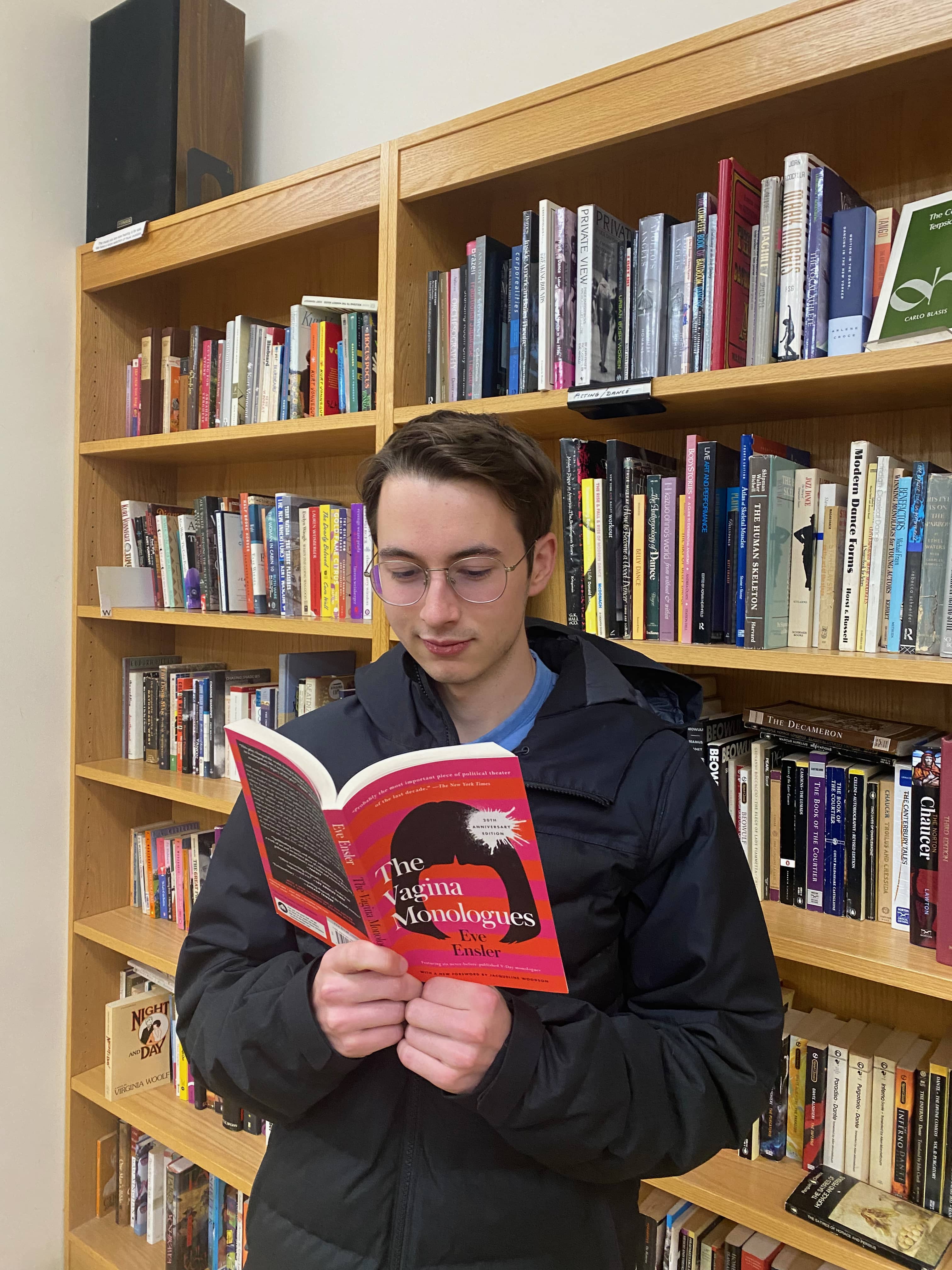 Jonah reads an interesting novel