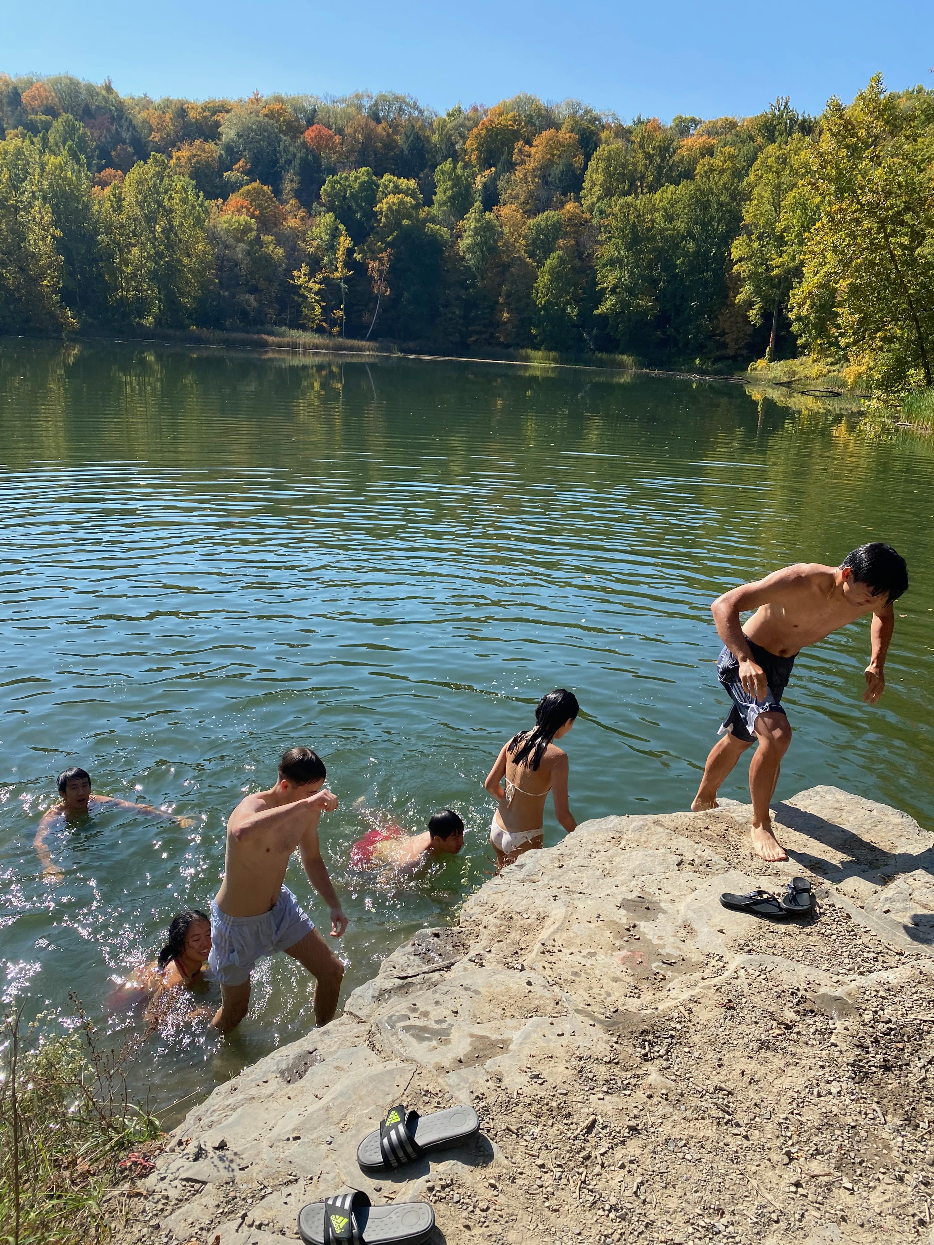 Playing at Second Dam