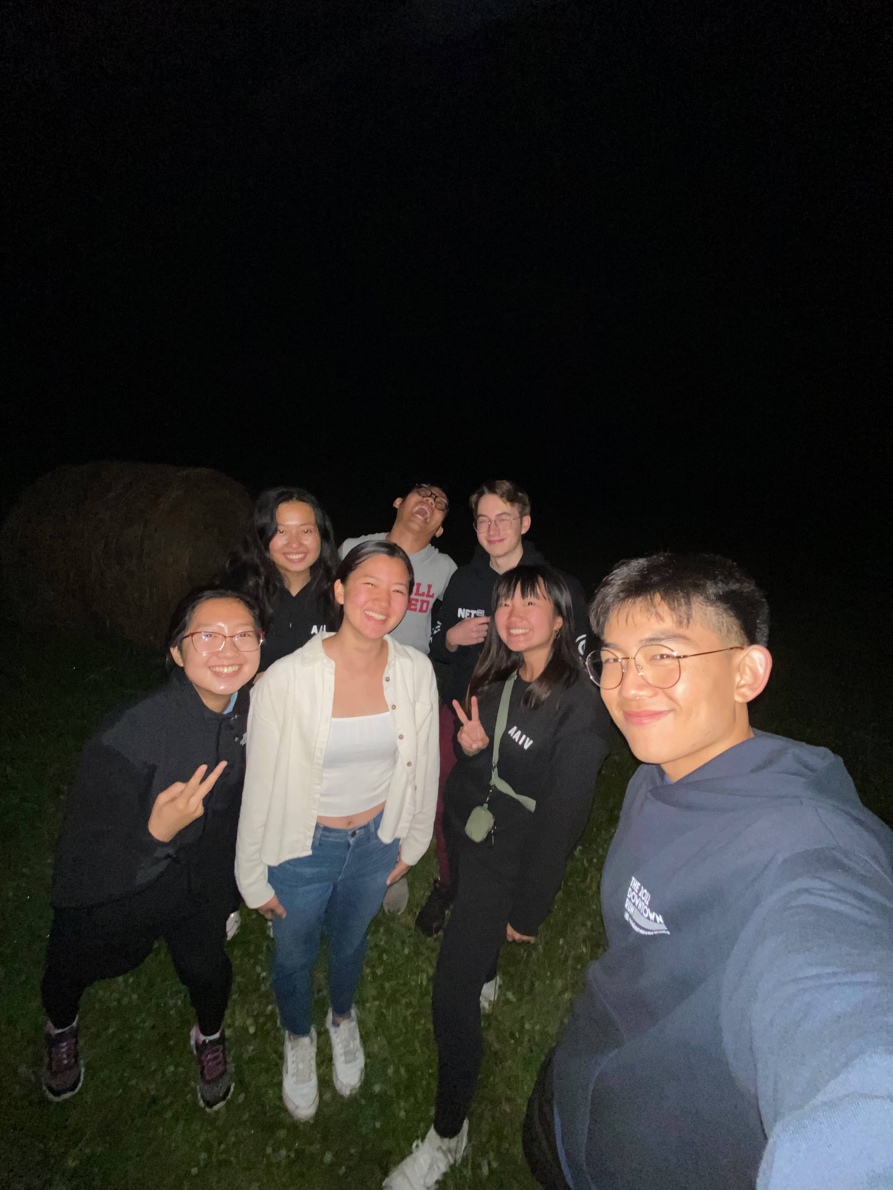 Stargazing on a cloudy night