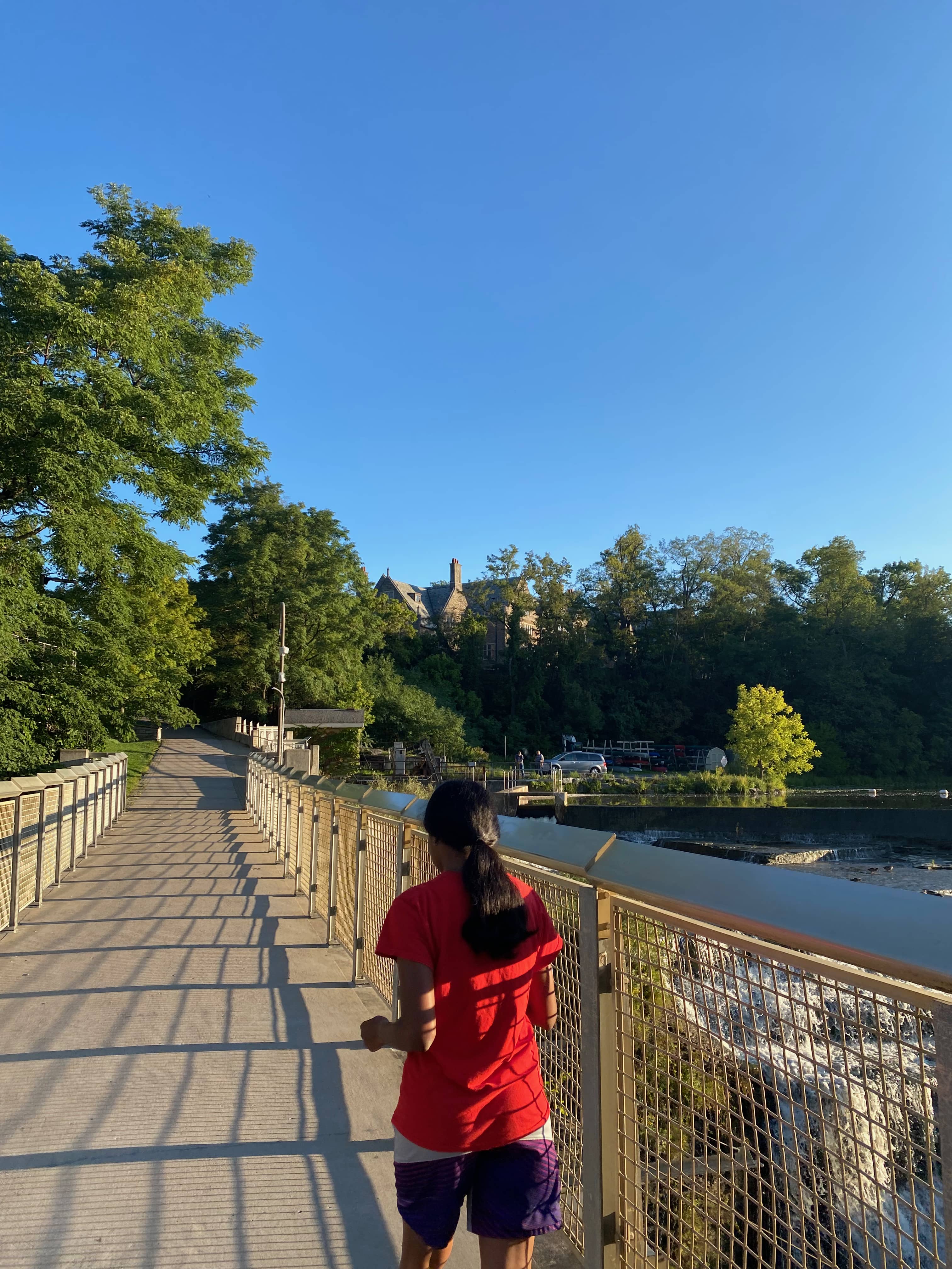 Shara on a run