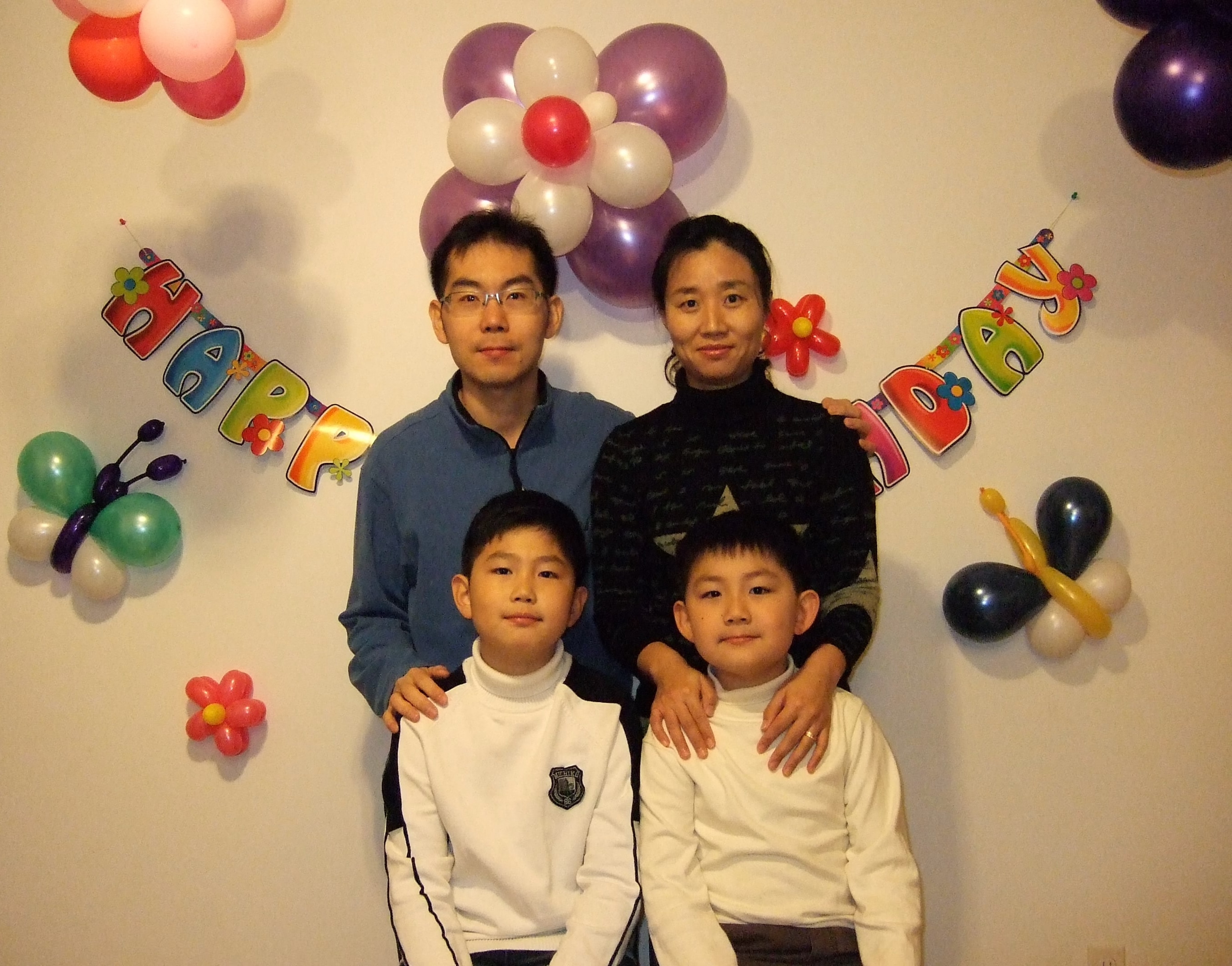 Family photo in 2010