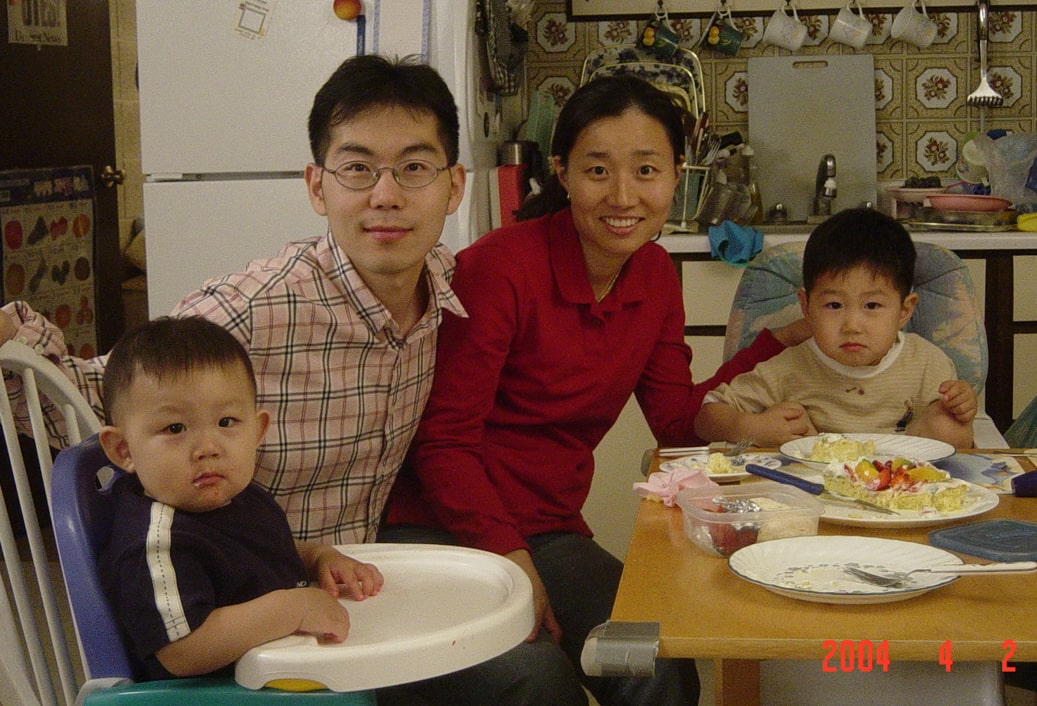 Family photo in 2004